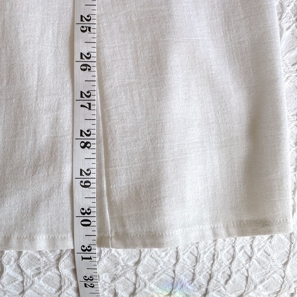 Rodier White Cotton Sleeveless Blouse Top 46 EU/14 US Button Front Women's - Picture 14 of 14